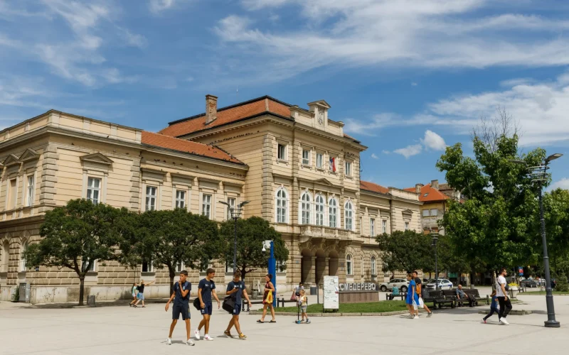 District Court building on Trg Republike