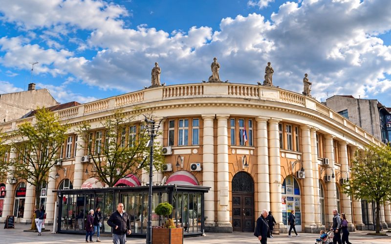 Old Municipal Hall building on Trg Republike